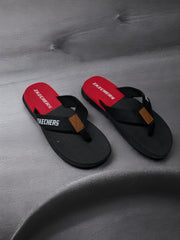 New Skecher Extra Soft Red Black Flip Flop Slipper