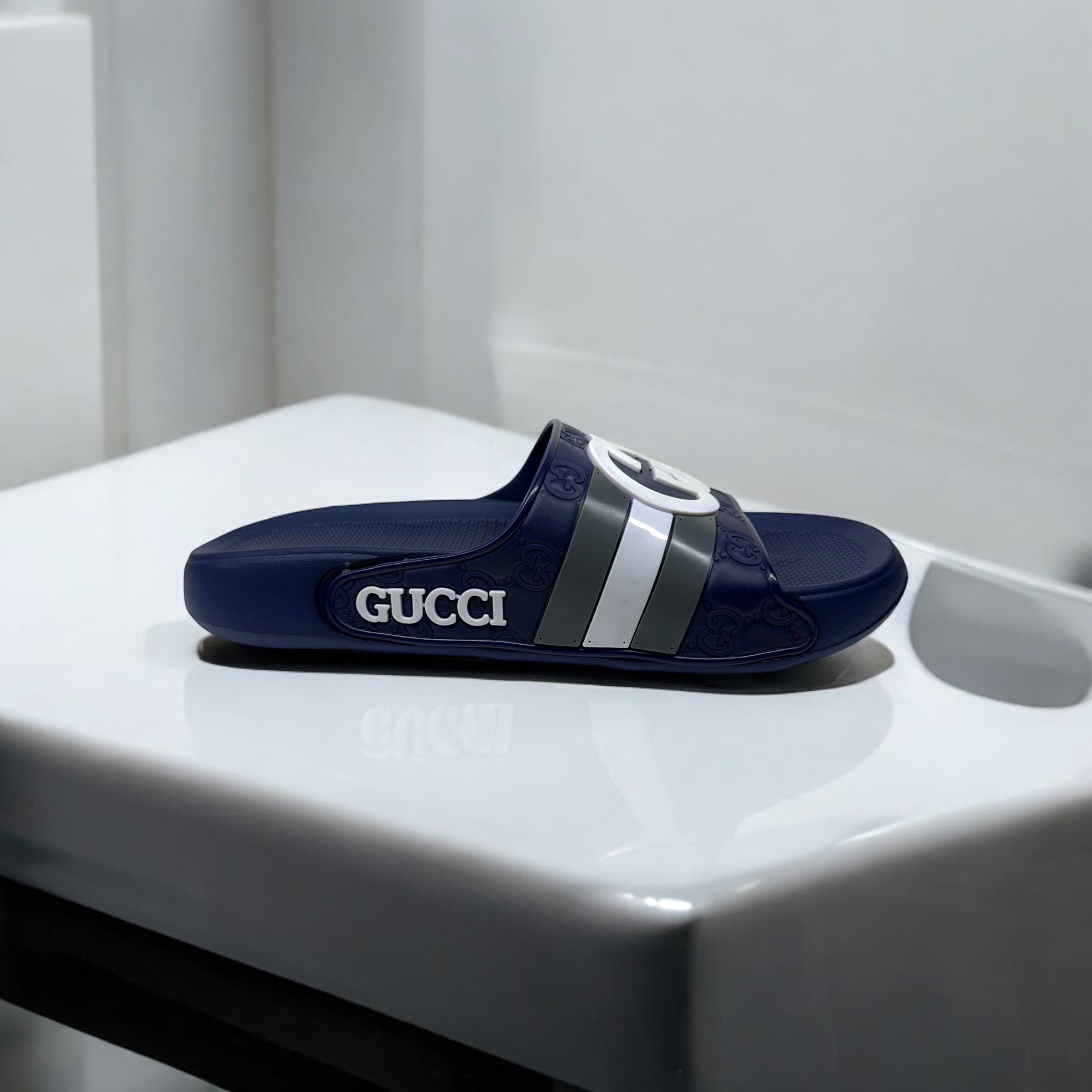 Gucci Blue Premium Medicated Slippers