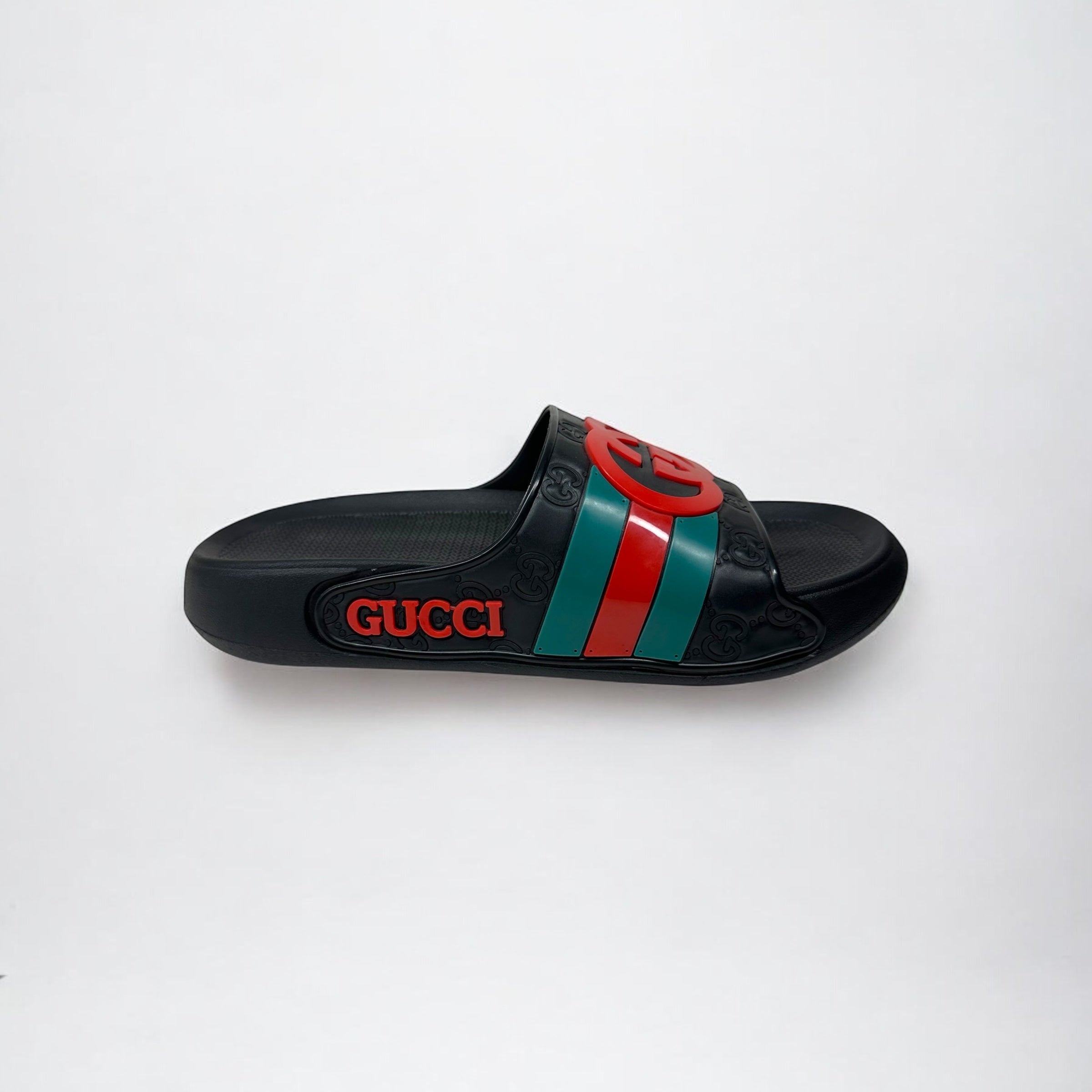 Gucci Black Premium Medicated Slippers