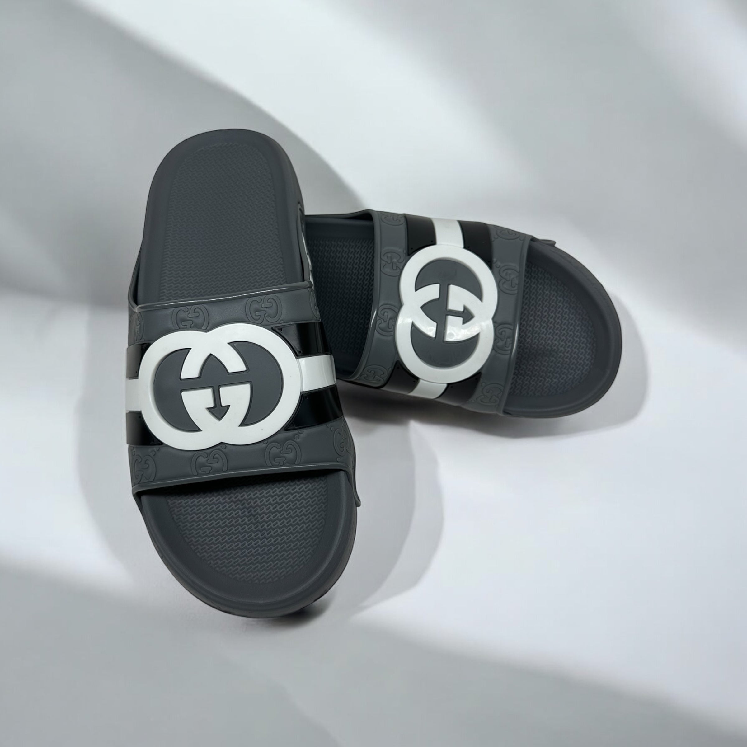 Gucci Gray Premium Medicated Slippers