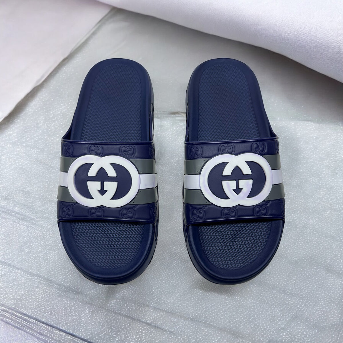 Gucci Blue Premium Medicated Slippers