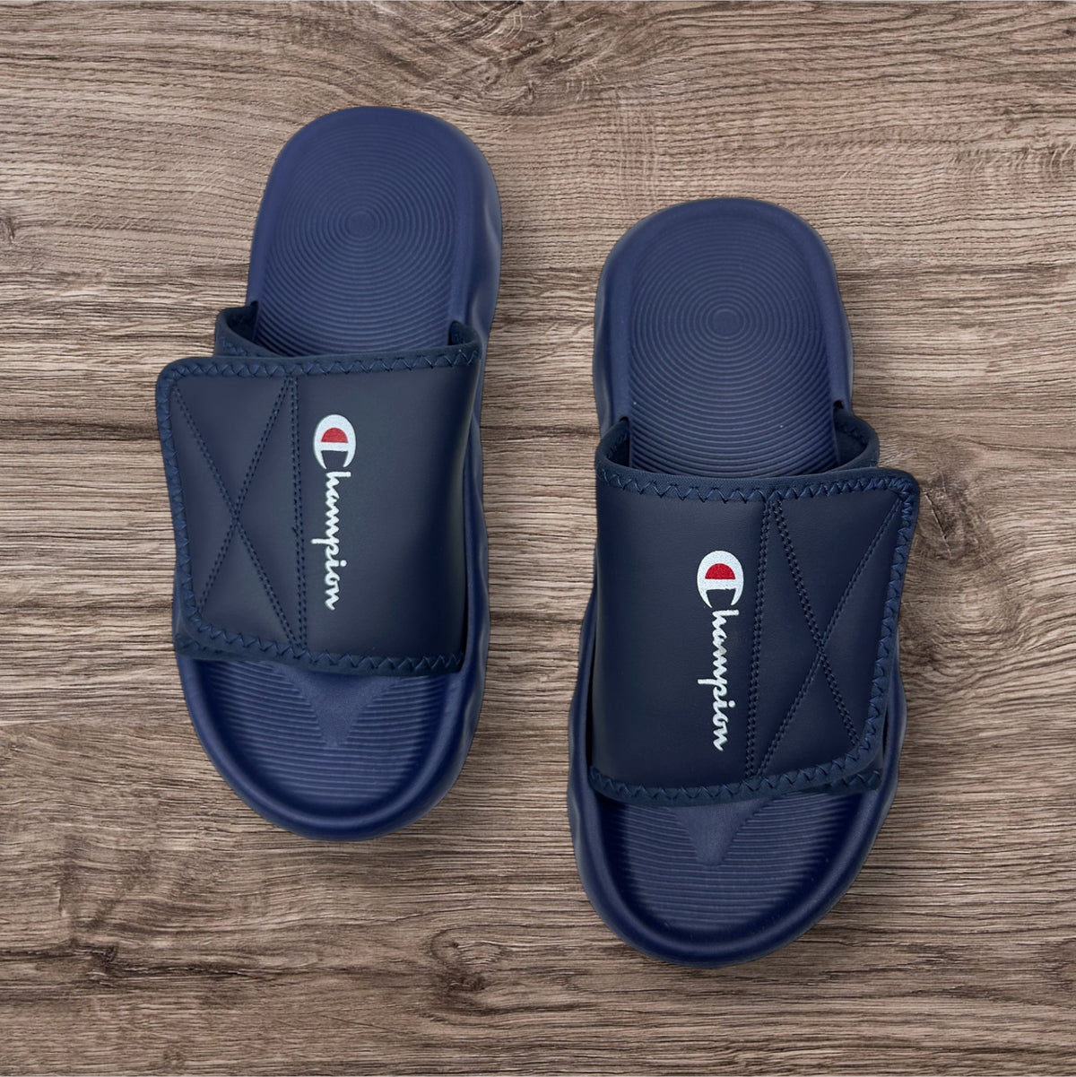 Champion Blue Adjust Soft & Comfortable Slides