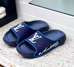 Medicated Blue L-V Soft Sole Slides LS-443