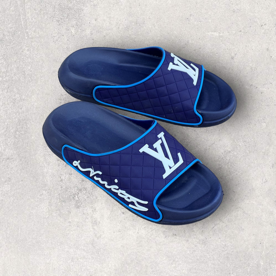 Medicated Blue L-V Soft Sole Slides LS-443