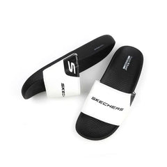 Skechers Slides B+W