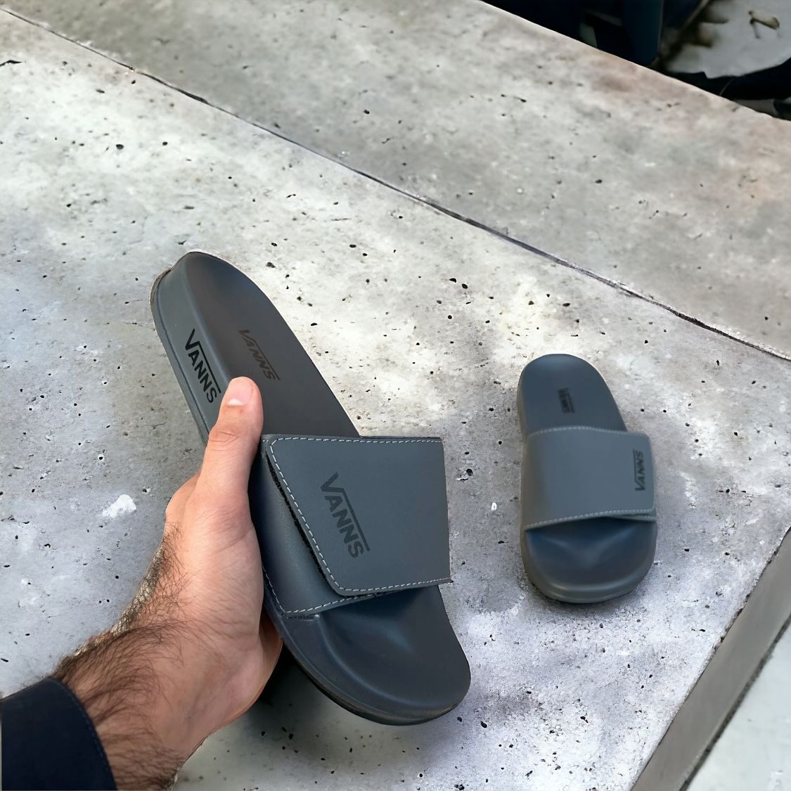 Gray Vans Slides ( VN-08 )